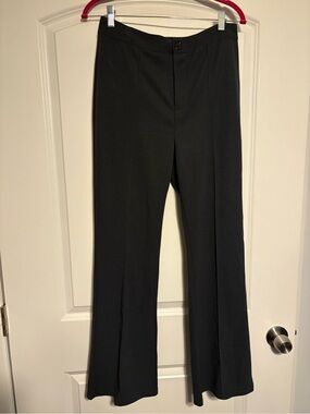SHEIN Black Boot-Cut Dress Pants